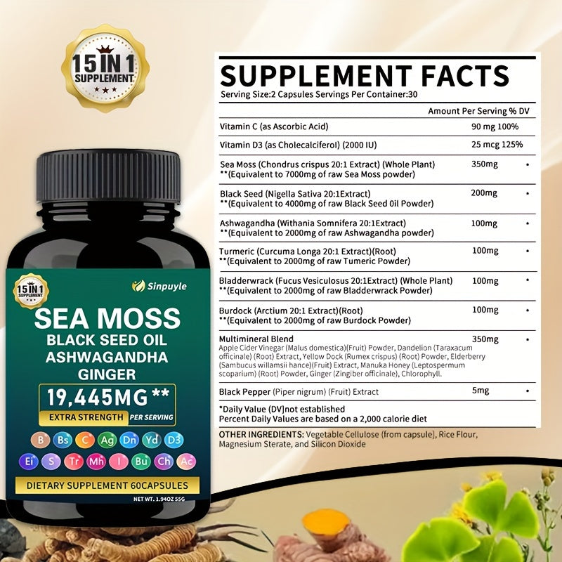 7000mg Sea Moss Plus 2pcs